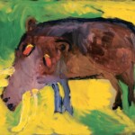 «Бородавочник». 1992. Холст, масло. 45,3×54 см. Передано Музеем нонконформистского искусства (МНИ) в Музей искусства Санкт-Петербурга ХХ‒XXI веков (МИСП)