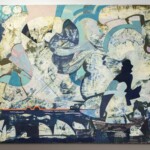 «Взрыв реактора в 1986 г. на Чернобыльской АЭС». 1986. Бумага, темпера. Работа экспонировалась на выставке «Анатолий Васильев. Эстетика зримой мысли» (МНИ, 2023)